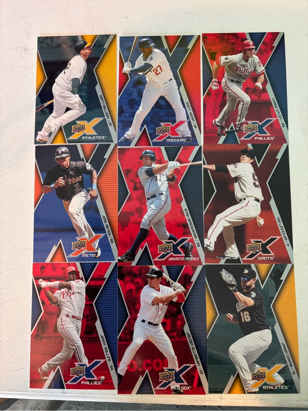 ⚾ 2009 Upper Deck X Baseball Card Lot – 63 Cards – Stars & Veterans ⚾